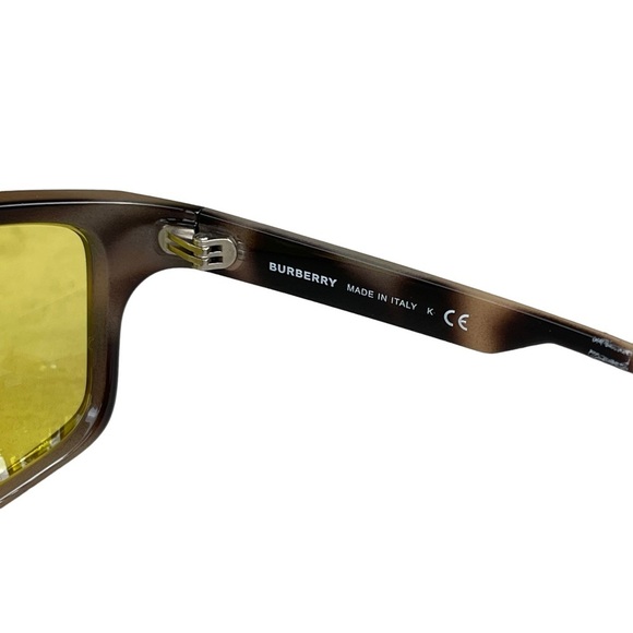 Burberry Sporty Wrap Acetate Frame Yellow Lens Sunglasses - Picture 9 of 10